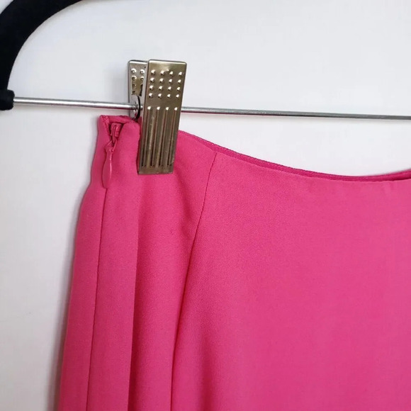 H&M Conscious Collection Women’s Maxi Skirt US 4 Hot Pink with Thigh High Slit - Picture 11 of 15